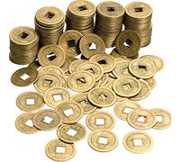 BOAO Lot de 200 pièces Chinoises Feng Shui/I-Ching pour Nouvel an Chinois, pour Ornement ou Porte-Bonheur de Richesse et de Chance, Ø 2 cm