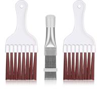 Boao Lot de 3 brosses de Nettoyage en Acier Inoxydable pour climatiseur, condensateur