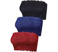 BOAO Lot de 3 débardeurs pour Femme, Noir, Bleu Marine, Bordeaux, XL