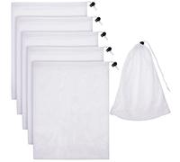 Boao Lot de 6 sacs en maille fine pour aspirateur de piscine, 22,9 x 35,8 cm, sac de rechange pour aspirateur de piscine, spa, jet de piscine, piscine creusée et hors sol