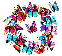 Boao Pinces à Cheveux de Papillon 24 Pièces Colorées 3D pour Femmes