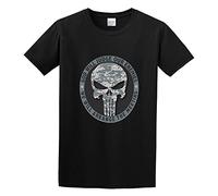 BOAONI God Will Judge Our Enemies We Will Arrange The Meeting Letter Unisex 100% Cotton Short-Sleeve T-Shirts Black XL