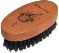 Boar Bristle Beard Brush For Men-Made Of Pear Wood With Soft Boar Bristles To Second Cut-Soft Bristles To Tame And Soften Your Facial Hair