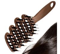 Boar Bristle Hair Brush - Detangling Lenght Brush, Volumizing Comb, Scalp Massage for Curly Drying Styling Straightening, Travel Friendly Salon Home Use, Natural Hair Care, 7.87x2.87x1.57 Inches