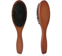 Boar Bristle Hair Brushes For Women Men Kids For Fine Short Thin Hair All Natural Hair Types Hair Brush For Detangling,Softening And Silky Shine