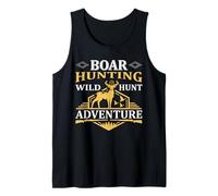 Boar Hunting Wild Hunt Adventure Hunter Life Nature Lover Débardeur