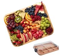 Board - Coupe de coupe | plateau de fromage | Grade alimentaire double face durable | Outils de gadget EasyKitchen portables réversibles accessoires de préparation alimentaire pour la salade d