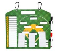 Board de Gamme de Baseball magnétique, 14x12 Presse-papiers à Effacer à Sec pour entraîneurs avec 30 Cartes d'alignement, Tableau de Gamme de Baseball réutilisable pour Pirogue, Tableau de Gamme de b