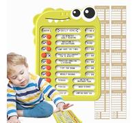 Board de graphique de corvée - horaire des réutilisables, liste de contrôle des tâches quotidiens | Outil de formation du à auto-discipline, système de construction d'habitudes positif