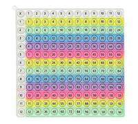 Board de Multiplication - Silicone Press Chart Educational Games, 20x20x1.5cm Math Skills Practice Tableau Table Games, pour Les étudiants