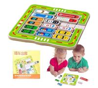 Board de Puzzle de Voitures - Activités d'apprentissage préscolaire - Sortir du Garage Fine Motor Skills Toys Sensory Toys pour Penser à la Formation
