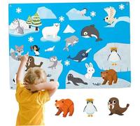 Board en feutre du Story Board Arctic 41x20 en tout-bas des tout-petits avec des activités d'imagination éducatives éducatives pour l'emploi pour la maison, le préscolaire, les -petits Acti