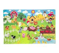 Board en feutre pour les tout-petits, set d'histoire des animaux de ferme, activités de mur en feutre d'apprentissage interactif, tapis jeu suspendu pour les enfants, école maternelle / 41x30 pouc