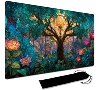 Board Game MTG Playmat + sac étanche noir, bords cousus, surface en caoutchouc lisse, MTG PlayMat avec zones (Original PlayMat) (No Zone,1)