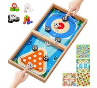 Board Games, 7-in-1 Wooden Battle Toys, Educational Tabletop Set, Interactive Learning Activity for Teachers, Caregivers, Kindergarten, Classroom, Preschool, Travel, Home, School Fun