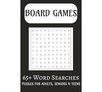 Board Games Word Search Puzzle Book: Word Searches with Easy to Read Print | 6x9 inches, 110 pages | 65+ puzzles . . . Gift for Game Lovers, Holidays, and Rainy Days