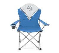 Board Masters Collection VW - Volkswagen Chaise de Camping Deluxe Pliante avec Sac de Transport dans Le Design T1 Combi 105 cm (Classic Combi/Bleu)