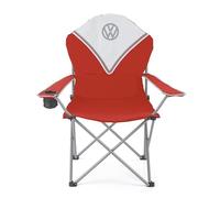Board Masters Collection VW - Volkswagen Chaise de Camping Deluxe Pliante avec Sac de Transport dans Le Design T1 Combi 105 cm (Classic Combi/Rouge)