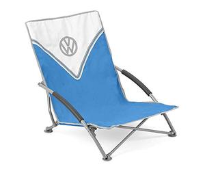 Board Masters Collection VW - Volkswagen Chaise Pliante de Plage avec Sac de Transport dans Le Design T1 Combi 70 cm Bleu