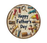 Board Tools Plaque en métal Arranged Happy Fathers Day