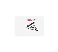 BOARD-UP tableau blanc sans cadre - 50 x 75 cm
