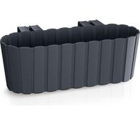 Boardee Hook Bac à fleurs Balcon Bac à plantes Pot de fleurs Anthracite 4,9 litres