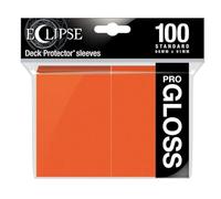 BoardGame E-15607 Ultra Pro-Eclipse Lot de 100 Pochettes Standard Brillantes Orange Citrouille