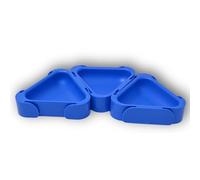 Boardgame Stuff - Lot de 3 Plateaux à Jetons Modulaires - Accessoires pour Jeux de Société - Bacs de Rangement pour Pions, Ressources et Pièces - Organisateur de Jetons et Composants (Bleu)