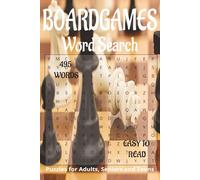 BOARDGAMES themed word search book.: Book is 6 X 9 inches, 110 pages with 55 Puzzles and 495 words with mostly easy to read print. Each puzzle ... vertically, diagonally, forward, or backward.