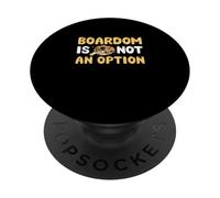 Boardom n'est pas une option pour un artiste de charcuterie cuisine française PopSockets PopGrip Adhésif