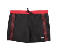 Boardshort Court Noir Bandes Rouges Homme Umbro