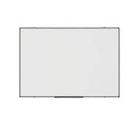 BoardsPlus Economy Tableau blanc magnétique, 105 x 75 cm, surface en acier laqué effaçable à sec, cadre en Tech Alloy Noir