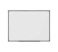 BoardsPlus Economy Tableau blanc magnétique, 60 x 45 cm, surface en acier laqué effaçable à sec, cadre en Tech Alloy Noir
