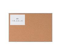 BoardsPlus Economy Tableau en liège, 90 x 60 cm, cadre en Tech Alloy gris