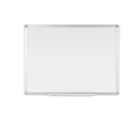 BoardsPlus - Tableau Blanc, 90 x 60 cm, avec cadre en aluminium et porte-marqueurs (non-magnétique)