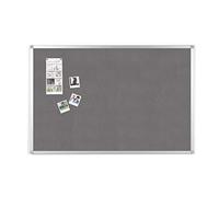 BoardsPlus - Tableau d'Affichage en Feutre Gris, 90 x 60 cm, Cadre en Aluminium
