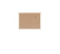 BoardsPlus - Tableau en liège - 40 x 30 cm - avec cadre en bois, avec 6 punaises