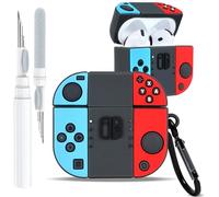 Boaretiu Coque pour Airpods 4 - Motif mignon dessin animé Kawaii - Coque 3D en silicone souple avec mousqueton et kit de nettoyage - Coque amusante et élégante pour filles, adolescentes, femmes -