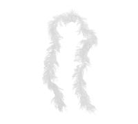 Boas artificiel pour déguisement - 1,5 m - Décoration colorée pour femme, danse, mariage, fête, cosplay, Halloween, accessoire de costume, blanc, Taille unique