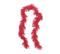 Boas artificiel pour déguisement - 1,5 m - Décoration colorée pour femme, danse, mariage, fête, cosplay, Halloween, accessoire de costume, Rouge, Taille unique