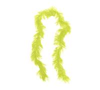 Boas artificiel pour déguisement - 1,5 m - Décoration colorée pour femme, danse, mariage, fête, cosplay, Halloween, accessoire de costume, jaune fluo, Taille unique
