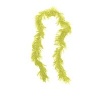 Boas artificiel pour déguisement - 1,5 m - Décoration colorée pour femme, danse, mariage, fête, cosplay, Halloween, accessoire de costume, jaune, taille unique