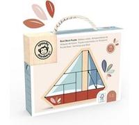 Boat Block Puzzle en bois Marron G