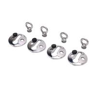 Boat Bumper Lock Clip, Arrow Storage Case 304 Stainless Steel Hooks | Cintres de pare-chocs de bateau avec bord passivé poli, pour cordes de moins de 0,41 po de diamètre, pour longes de pinces