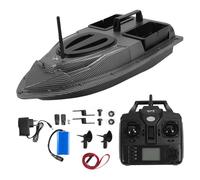 Boat d'appât Gearwell, Bateau de lure de pêche RC avec positionnement GPS et bacs Doubles, Bateau à télécommande à Distance avec Un Moteur Calme et Un Retour en