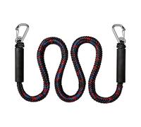 Boat Dock Lines - 1.2 Meters, Shock Absorbing Cords, Clips, Marine Mooring | Marine Docking Cords - Mooring Lines for Boats | Elastic Rope, Metal Clips, 1. Length, Berth Tie System, Watercraft Access