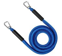 Boat Dock Lines - 1.2 Meters, Shock Absorbing Cords, Clips, Marine Mooring | Marine Docking Cords - Mooring Lines for Boats | Elastic Rope, Metal Clips, 1. Length, Berth Tie System, Watercraft Access