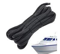 Boat Dock Lines - High Strength Nylon Double Braid Lines, Eyelet Type Rope Mooring Cord, Heavy-Duty Tie Off Cordage | Cleat Mooring Line Shock Ribbon for Lake River Beach Sledding