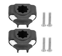 Boat Fishing Rod Fixed Mount Base Kit, Kayak Fishing Rod Mount Base, Lightweight Plastic DIY Canoe Rod Holder with Screws for Kayak Boat Sailboat ATV Accessory