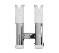 Boat Holder - Double-Tube Fishing Rod Bracket | Yacht Angling Pole Holder Adjustable Marine Rod Rack Pole Support for Kayaks, Pontoons, Beach, Garage, Home and Travel